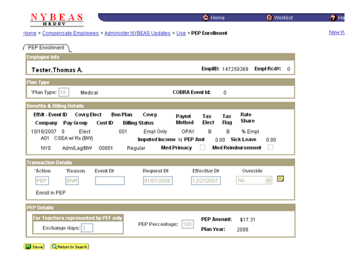 NYBEAS Billings Screen Capture