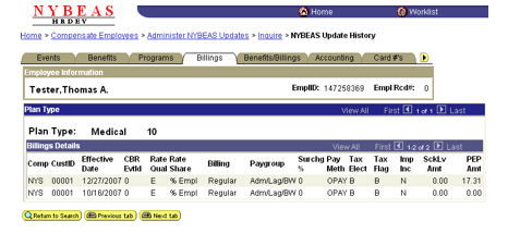 NYBEAS Billings Screen Capture