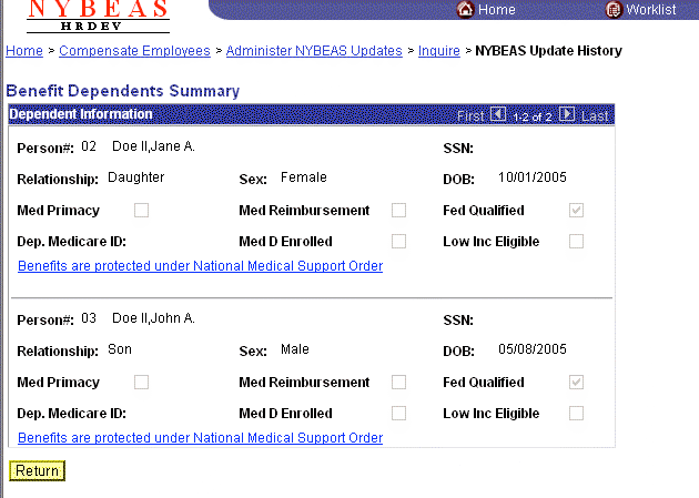 NYBEAS Update History